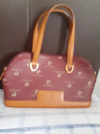 Bolso Pierre Cardin Mujer Marrón/Rojo