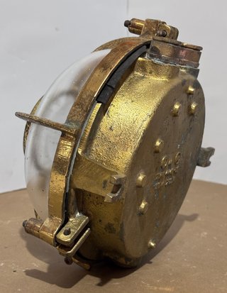 Lámpara náutica bronce ojo de buey