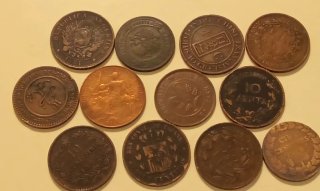 Lote Antiguas Monedas Europeas y Mundiales