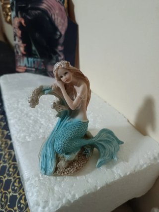 Figura Sirenita Decoración Acuario 12cm aproximada