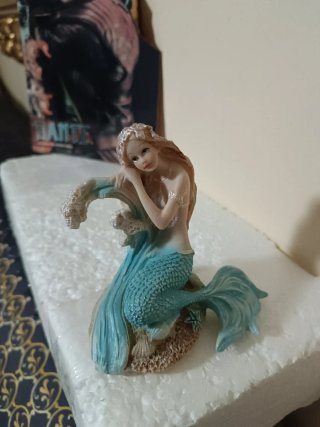 Figura Sirenita Decoración Acuario 12cm aproximada