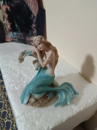 Figura Sirenita Decoración Acuario 12cm aproximada