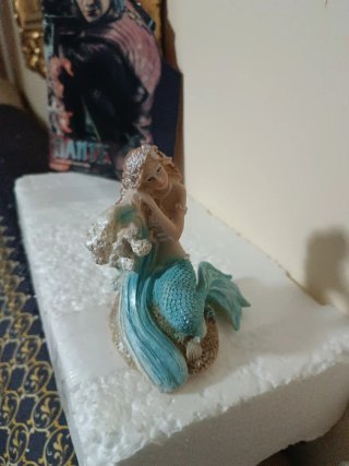 Figura Sirenita Decoración Acuario 12cm aproximada