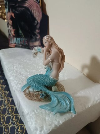 Figura Sirenita Decoración Acuario 12cm aproximada