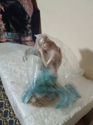 Figura Sirenita Decoración Acuario 12cm aproximada