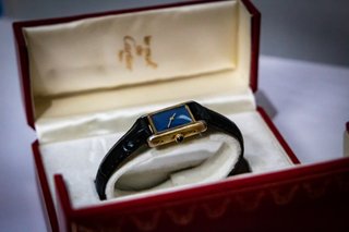 Reloj Must de Cartier Tank Vermeil Lapislázuli