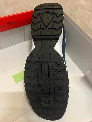 Zapato seguridad Dunlop azul y blanco