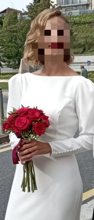 Vestido de Novia Rosa Clará Blanco Talla 38