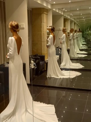 Vestido de Novia Rosa Clará Blanco Talla 38