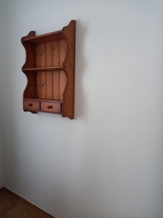 Mesa TV y Estantería Provenzal Madera