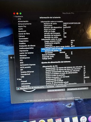 MacBook Pro 15” mediados 2012 / 16 Ram i7