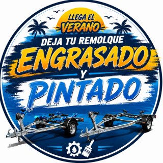 Pintado y engrasado de remolque nautico