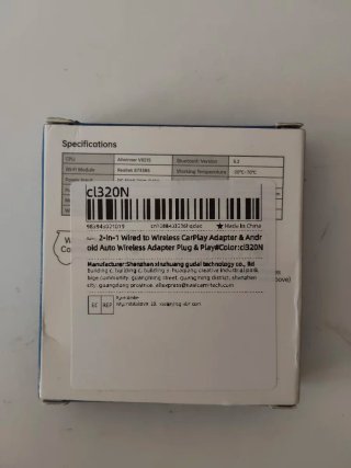 Adaptador CarPlay / Android Auto Inalámbrico