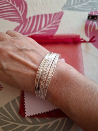 Pulsera de plata fina