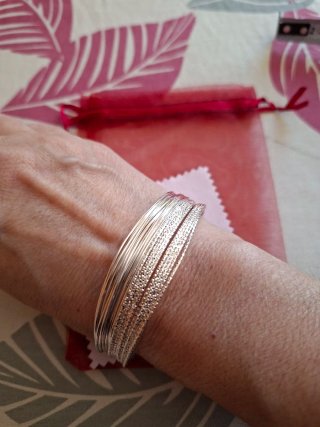 Pulsera de plata fina