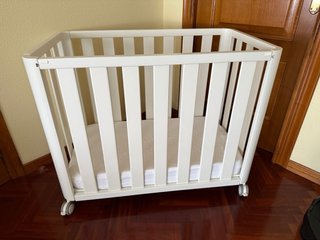 Minicuna madera blanca