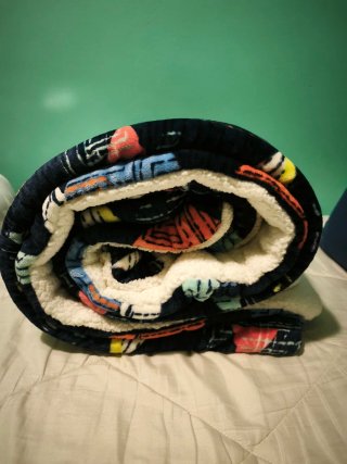 Manta borreguito para cama de 90