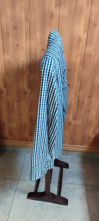 AMERICANA BLAZERCABALLERO CUADRO VICHY CREMA AZUL