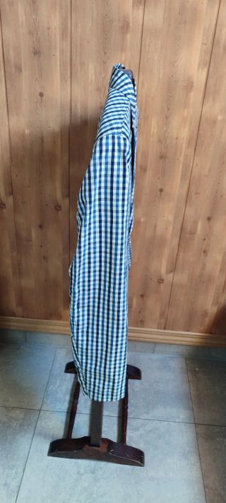 AMERICANA BLAZERCABALLERO CUADRO VICHY CREMA AZUL