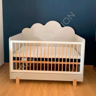 Cuna nube evolutiva infantil con colchón
