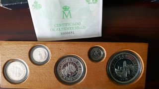 Monedas V Centenario Descubrimiento América