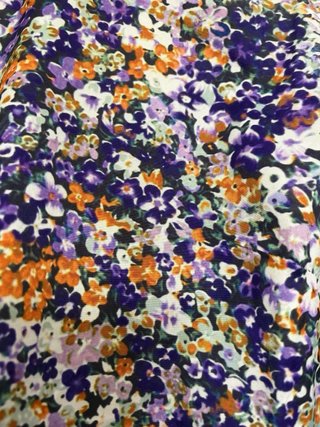 Camisa estampada floral manga larga