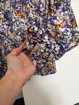 Camisa estampada floral manga larga