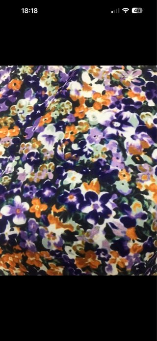 Camisa estampada floral manga larga