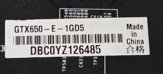 ASUS GTX 650 1GB GDDR5