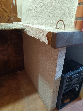 Horno de leña de ladrillo