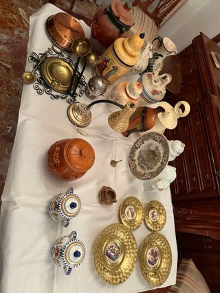 Lote de antigüedades decorativas