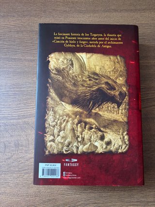 Libro Fuego y Sangre. George R.R Martin. Tapa dura