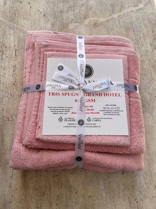 Nuovi Set 3 Asciugamani Arianna Cotone 100%