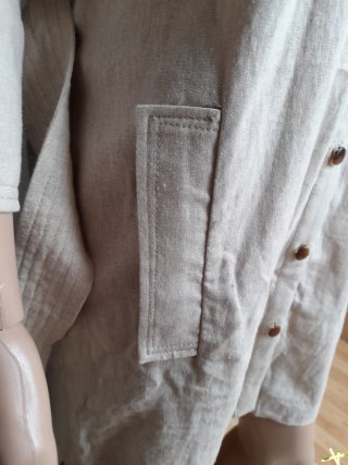 Vestido camisero lino ZARA nuevo