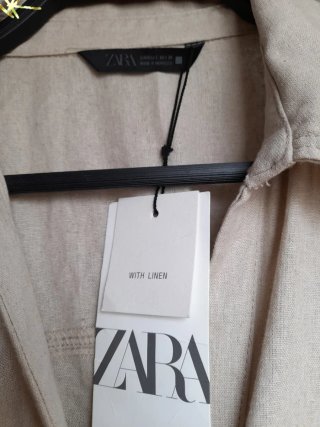 Vestido camisero lino ZARA nuevo