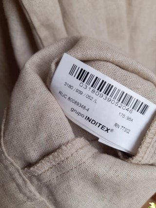 Vestido camisero lino ZARA nuevo