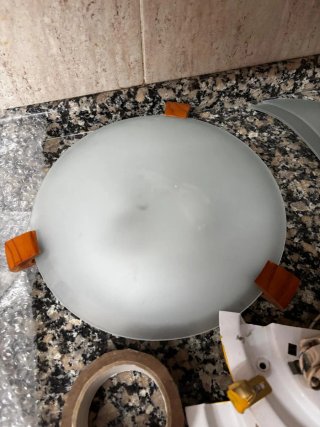 Juego 6 Lámparas Doradas y Blancas