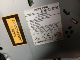 Alpine COE-101RM Radio CD MP3