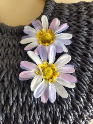 Bolso de mano o capazo con flores vintage