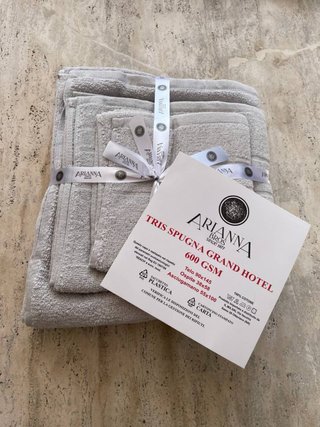 Tris bagno Arianna in cotone 100% 600gr