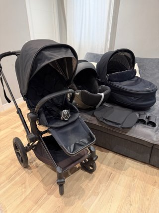 Cybex Priam Negro + Silla de paseo + Silla decoche