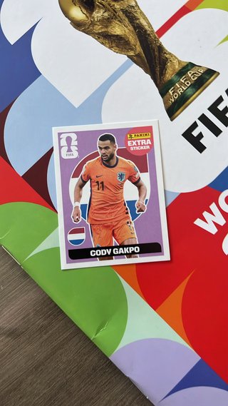 Cromos Cody Gakpo Mundial 2026 Panini Extra