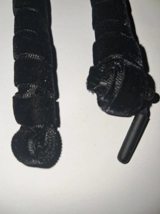 Lacci velluto nero scarpe eleganti