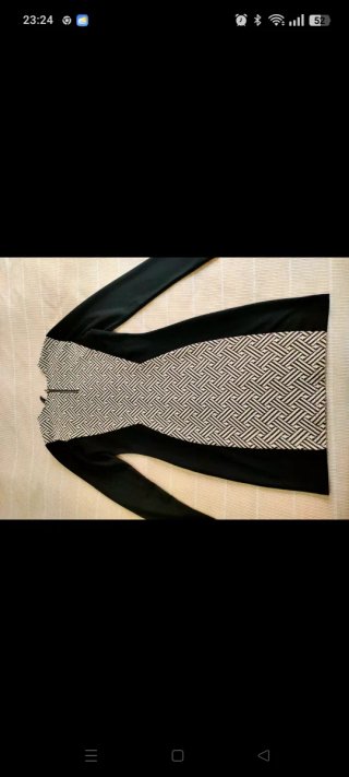 Vestido H&M Negro y Blanco Talla l