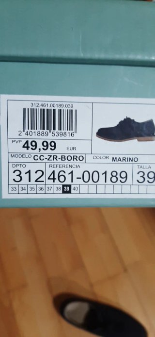 Zapatos niño azul