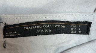 Vestido Zara mini azul cielo y azul marino