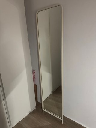 Espejo de pie blanco (Knapper)