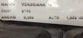 Persiana metálica dorada