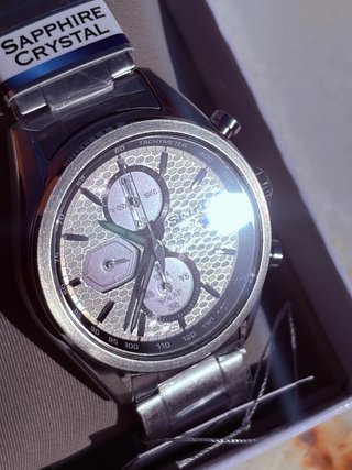 Seiko Macchina Sportiva  Zafiro Blanco Plata solar