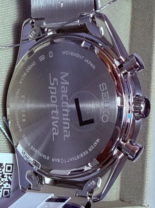 Seiko Macchina Sportiva  Zafiro Blanco Plata solar